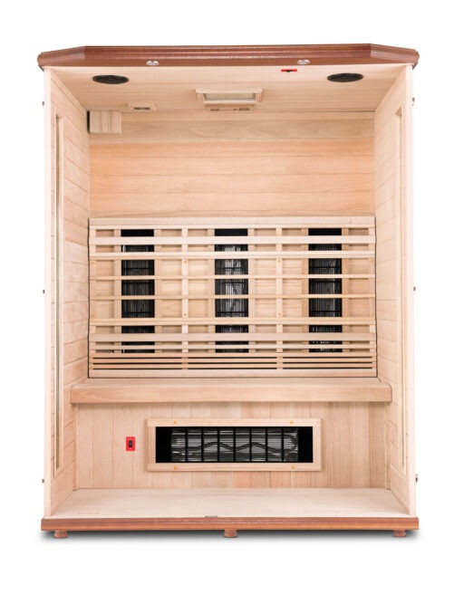 Solid Wood Construction Enrich 3 Sauna Interior