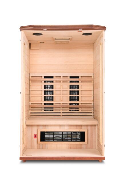 Enrich 2 full spectrum sauna interior