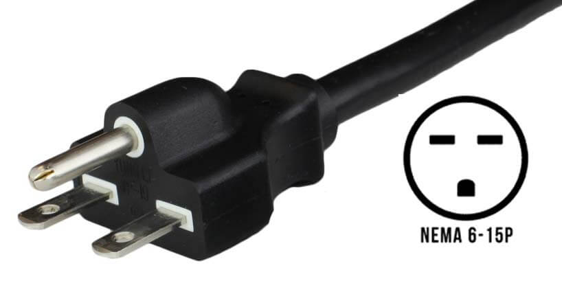 Electrical Cord 230v Plug close-up