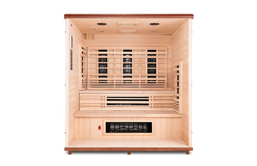 Solid Wood Construction of Elevated Health Sauna