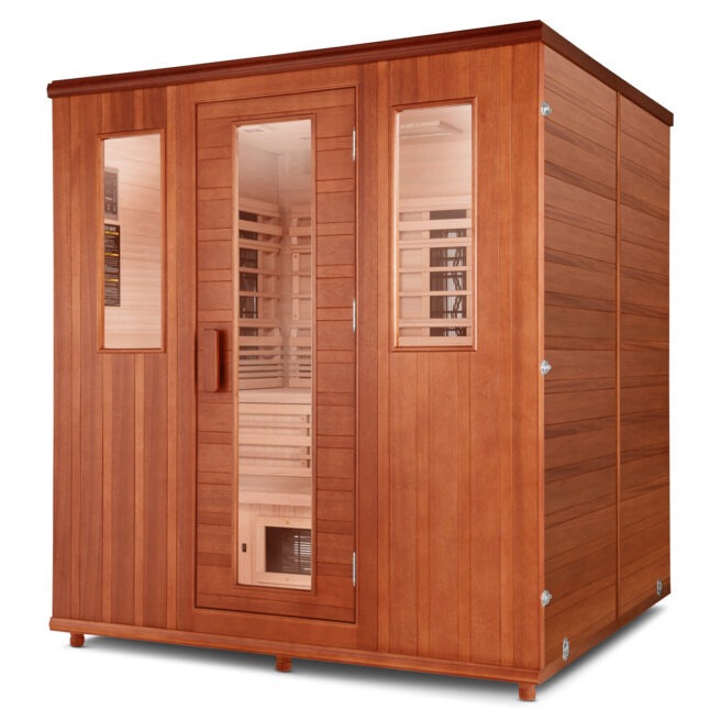 Bi-Level Elevated Therapy Sauna is Ideal for Multiple People-Exterior