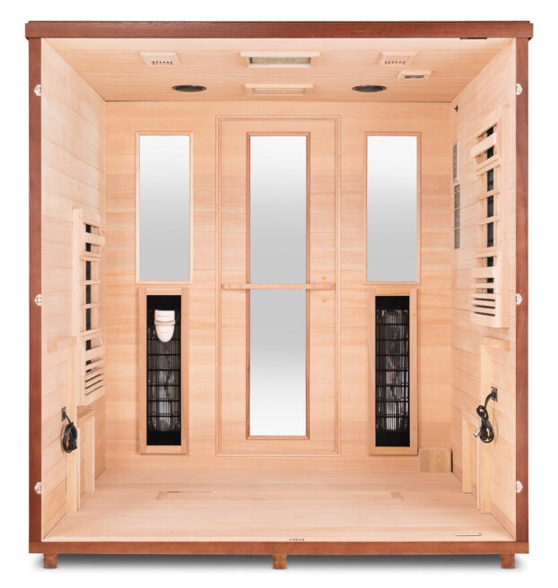 Solid Wood Construction Elevated Health Sauna