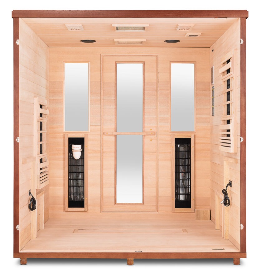 Health Mate Feb 20221332 e Solid Wood Construction Elevated Health Sauna