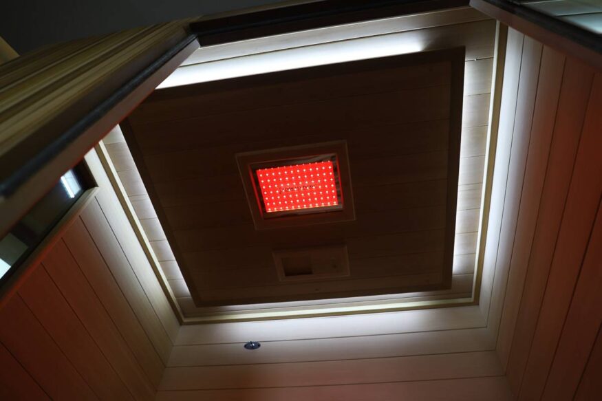Bottom up view of Diode LED panel