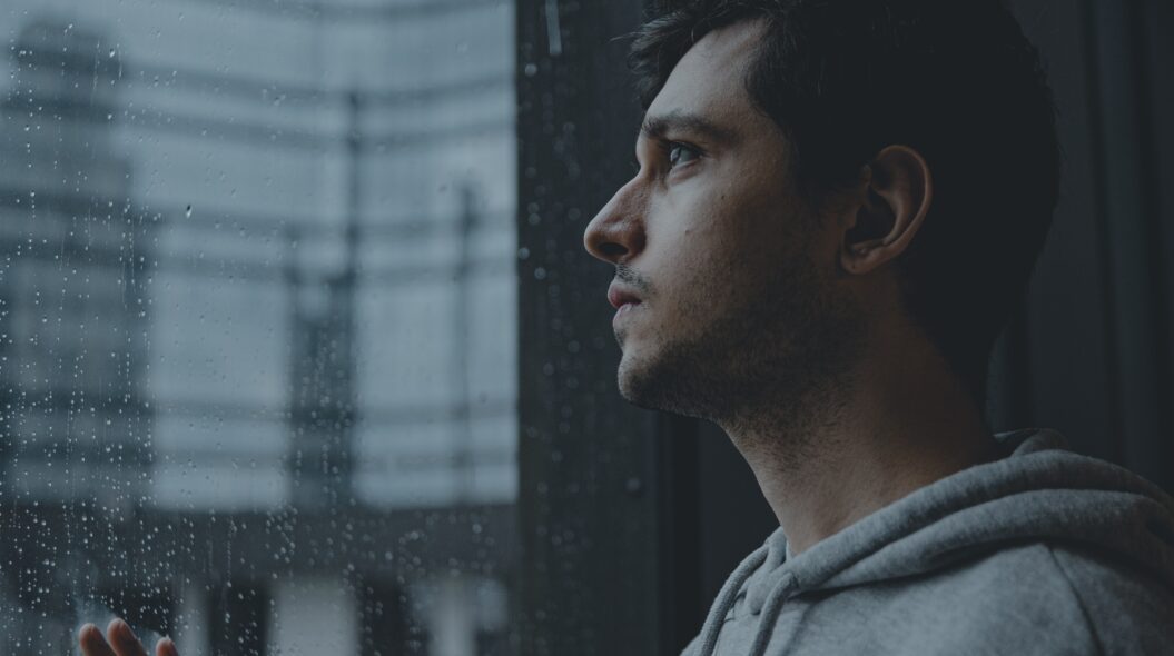 gloomy man