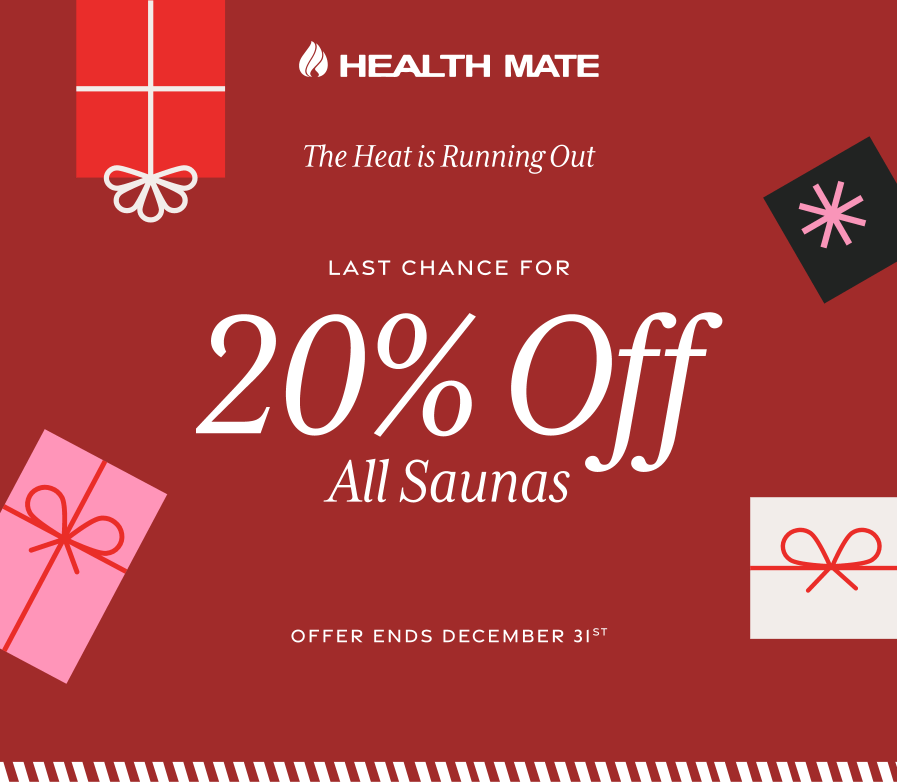 Last Chance for 20% Off all saunas. Offer Ends December 31st. Shop Now